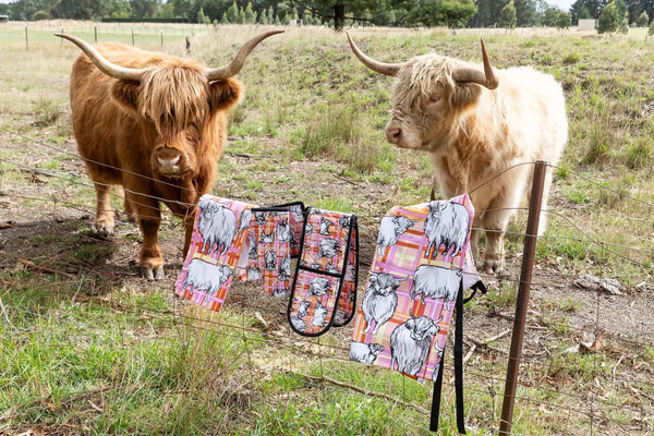 Tea Towel - Highland Cow THC