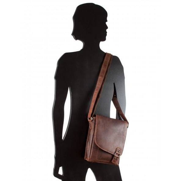 Greenwood Leather - Leather Shoulder Bag Sandel - Hobart GWH