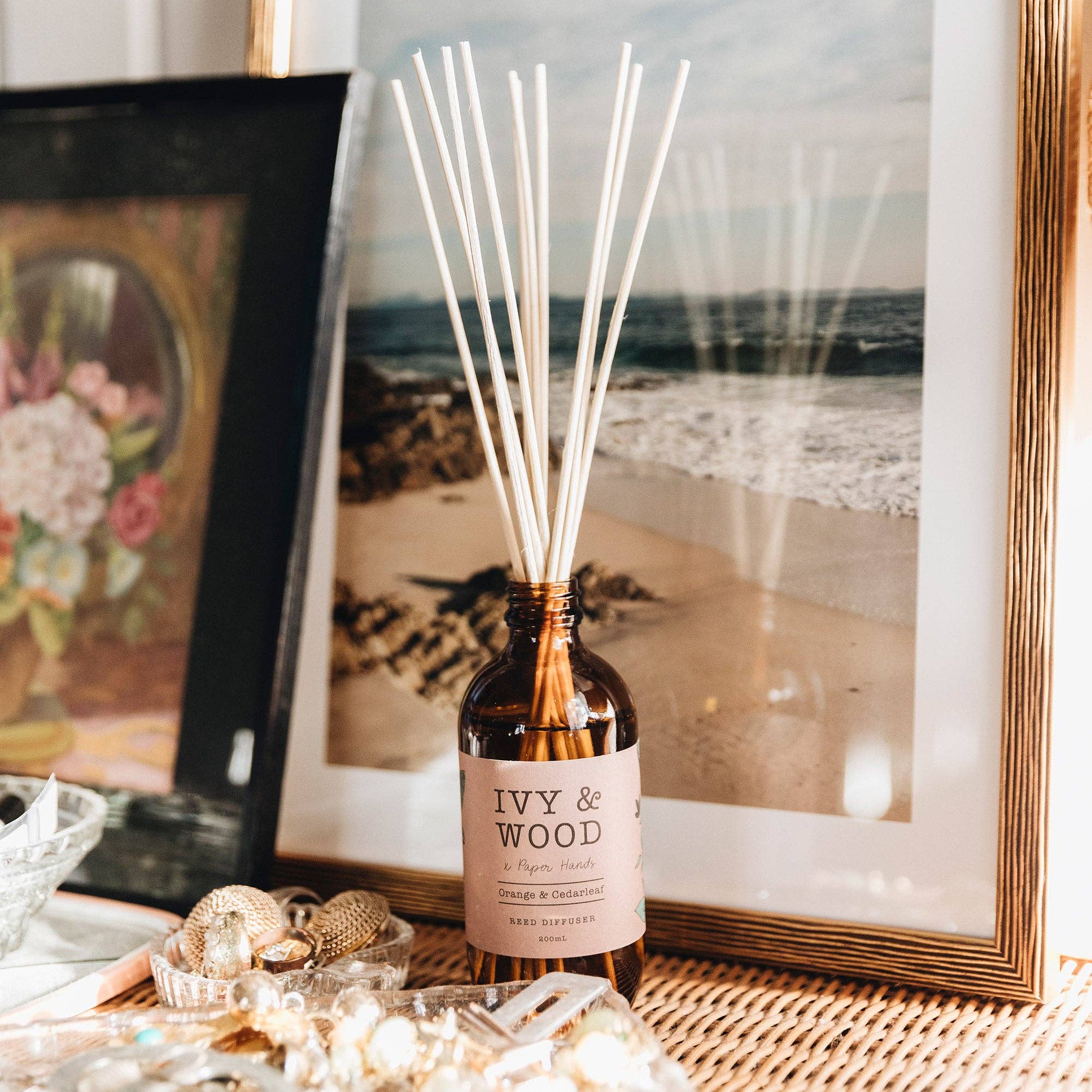 IVY & WOOD Botanical: Orange & Cedarleaf Reed Diffuser WCD