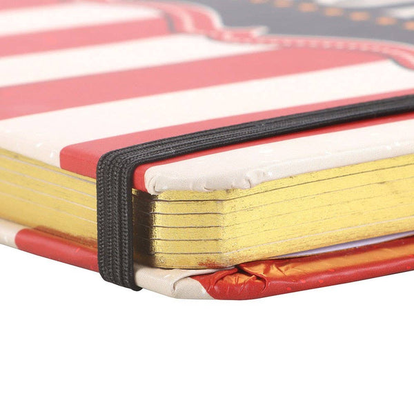 Red Circus Stripe A5 Notebook CNB