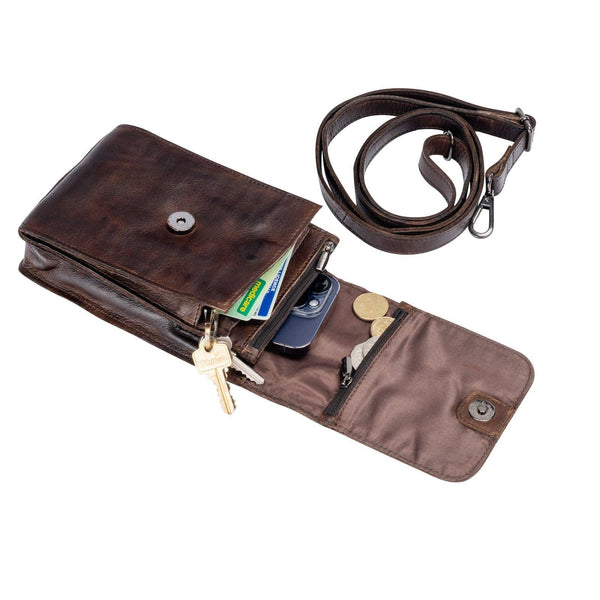 Leather Shoulder Bag Ivy Cognac GWI