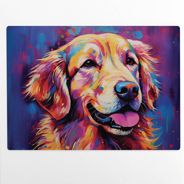 Golden Retriever Glass Cutting Board GRG