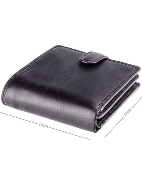 Greenwood Heritage Collection Men's RFID Leather Bifold Wallet – Black GHB