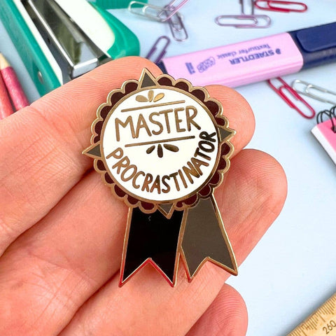 Jubly-Umph - Master Procrastinator Award Lapel Pin 🌟