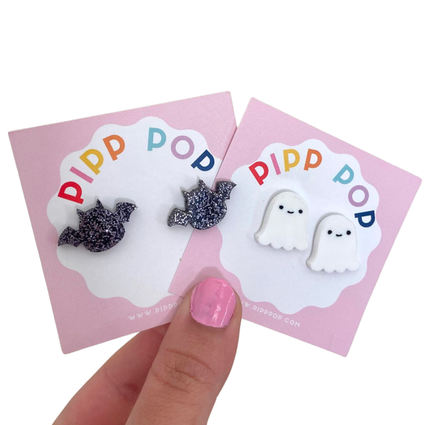Earrings - Halloween Ghost Studs PPHS