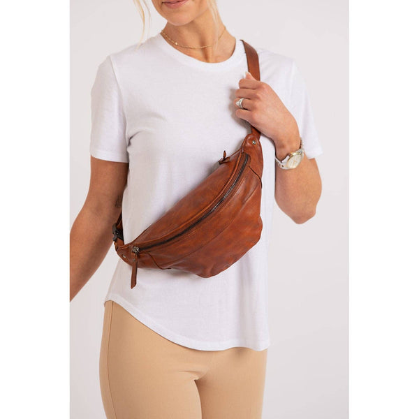 Womens Leather Bum Bag - Lina GWLB