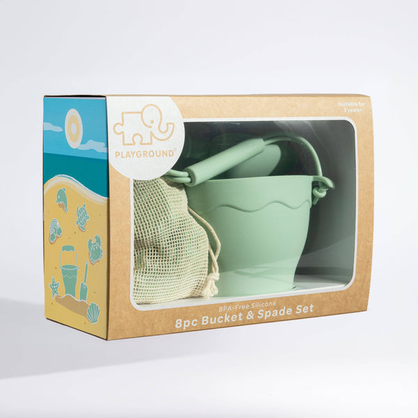 8pc Silicone Bucket Set - Light Sage BSG