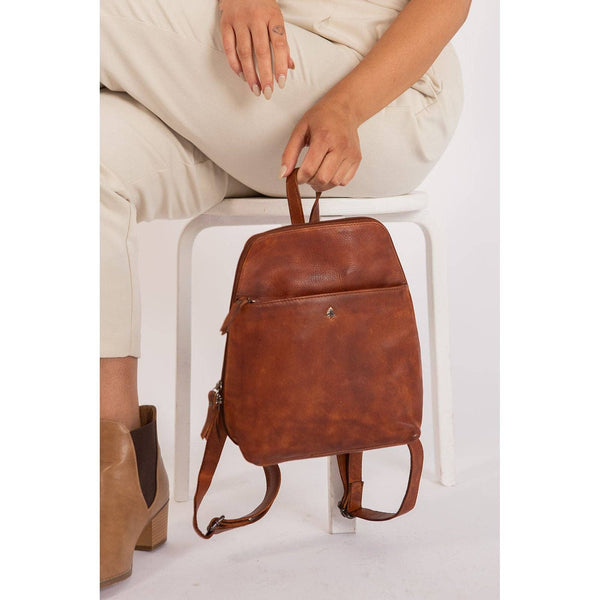 Leather Backpack Perth - Cognac GW6854COG LBP