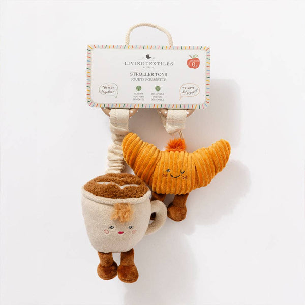 2 Pack Mini Market Brunch Stroller Toys - Coffee & Croissant SCC