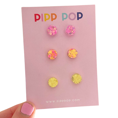 Earrings - Glitter Stud Pack PGP
