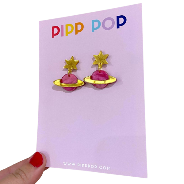 Planet Dangle Earrings PDE