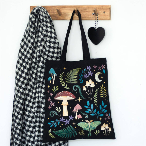 Dark Forest Print Polycotton Tote Bag DFT
