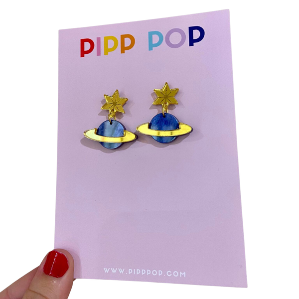 Planet Dangle Earrings PDE