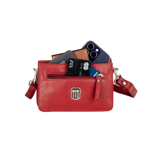 Leather Mobile Bag GW6814 Red LMR
