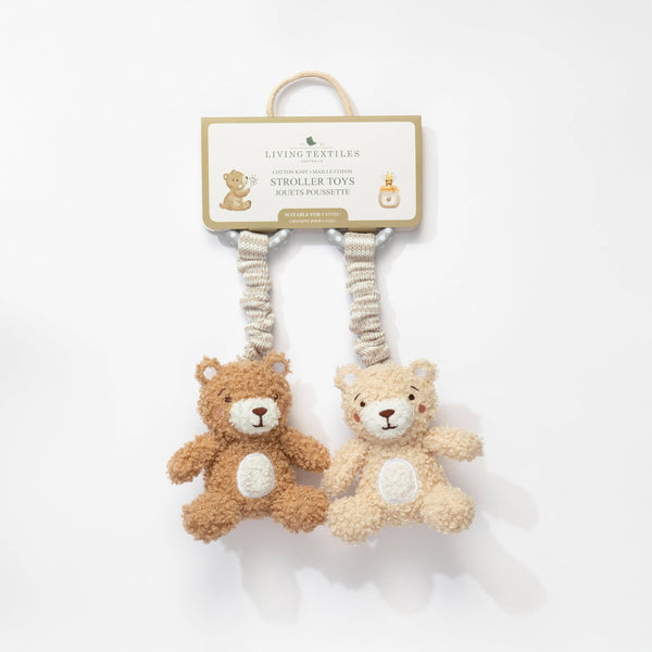 2pk Stroller Toy - Cuddly Bears SCB
