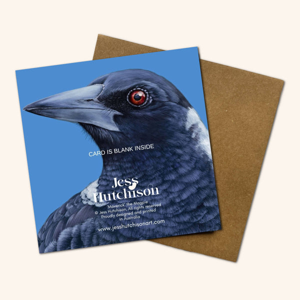 Maverick the Magpie Greeting Card NMM 💚