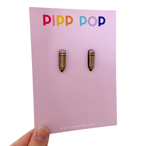 Earrings - Teacher Pencil Stud Earrings PPT