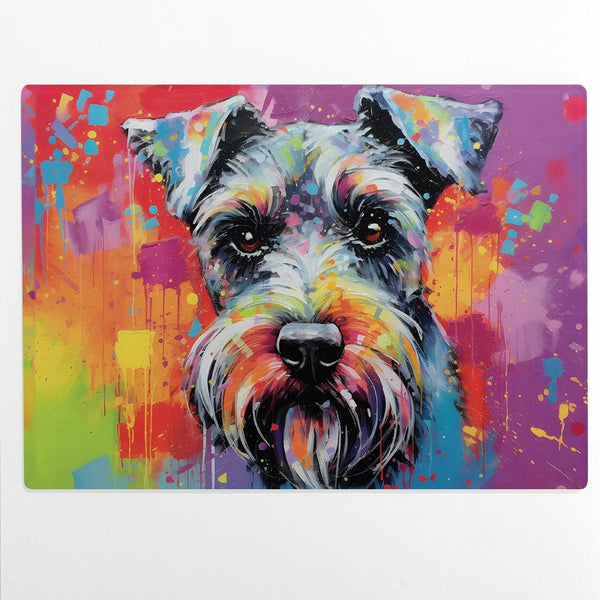Schnauzer Glass Cutting Board Small SGB