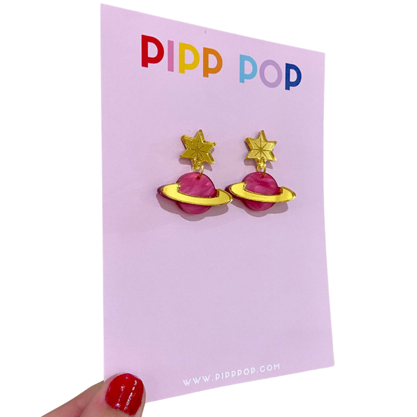 Planet Dangle Earrings PDE