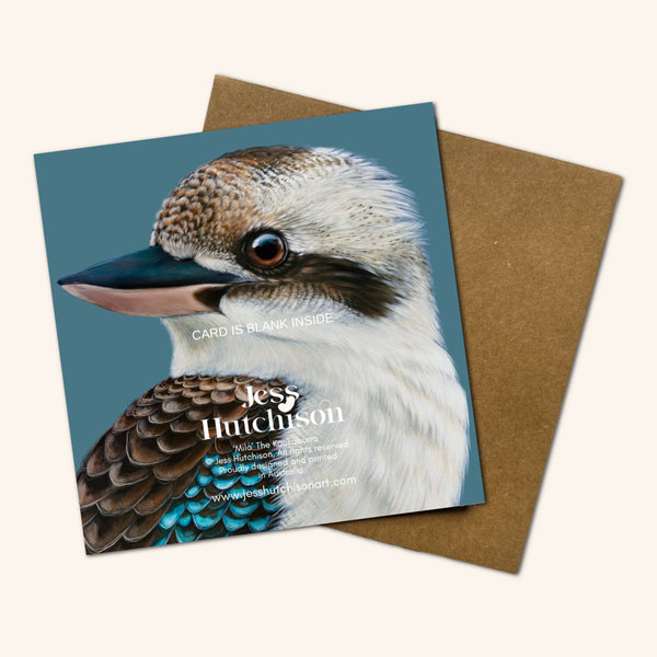 Milo the Kookaburra Greeting Card NMK 💚