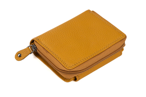 Greenwood - Women's Leather Wallet Tina - Yellow GWY