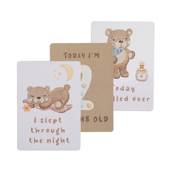 Milestone cards - Cuddly Bear MCC