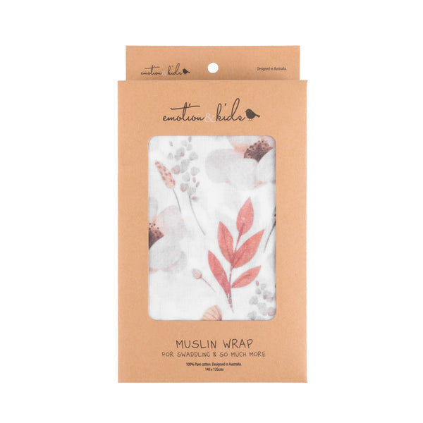 Muslin Wrap - Boho Floral Muslin Wrap/Swaddle 2025 MWBF