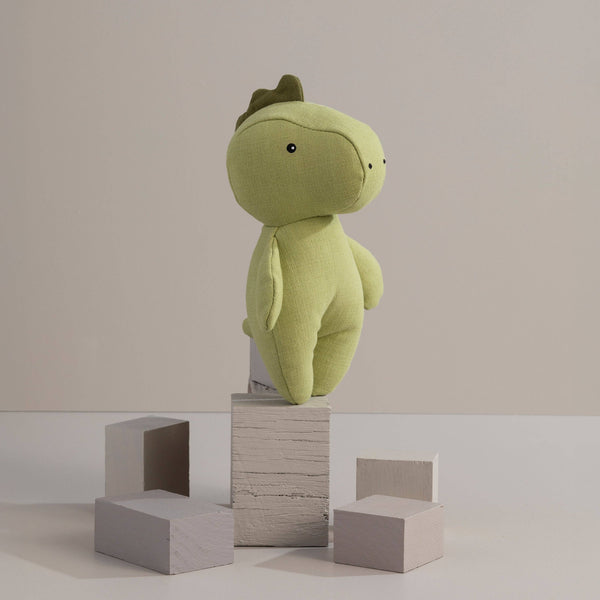 Linen Animal - Dennis the Dinosaur - Small LDD 💚