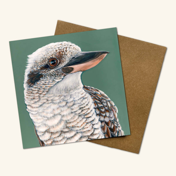 Australian Birds - Tucker the Kookaburra Greeting Card TKG