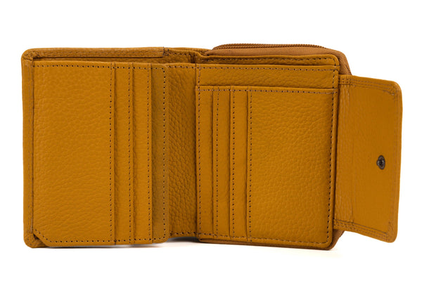Greenwood - Women's Leather Wallet Tina - Yellow GWY