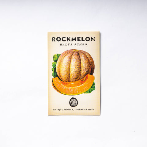 Seeds - Rockmelon 'Hales Jumbo' Heirloom Seeds 2024