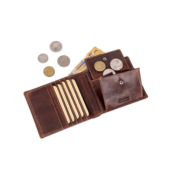 Mason RFID Leather Wallet with Coin Pocket – Sandel MLW