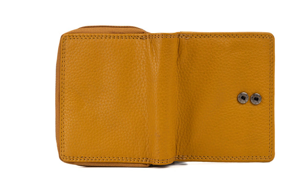 Greenwood - Women's Leather Wallet Tina - Yellow GWY