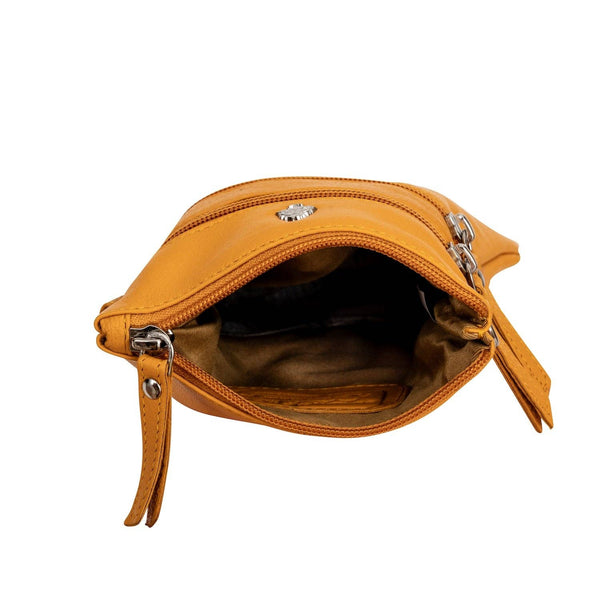 Leather Sling Bag Kempsey - Yellow YLW