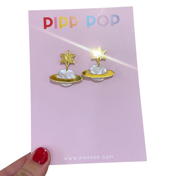 Planet Dangle Earrings PDE