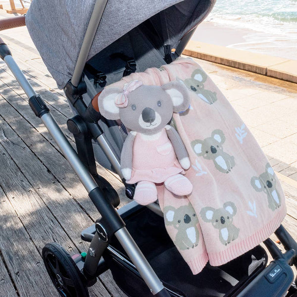 Australiana Baby Blanket - Koala/Blush BBK
