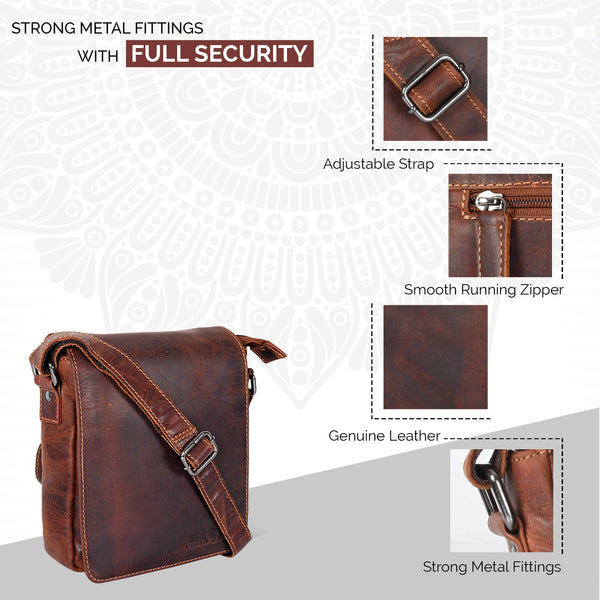 Leather Shoulder Bag Luna - Sandal GW191048SAN LSL