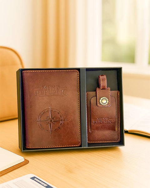 Men's Republic Travel Wallet & Luggage Tag Set TWS