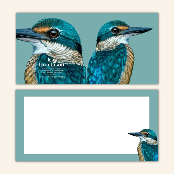Iluka the Sacred Kingfisher Greeting Card SCK 💚