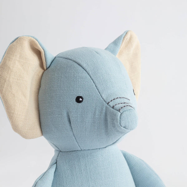 Linen Animal - Eddie the Elephant - Small LEES 💚