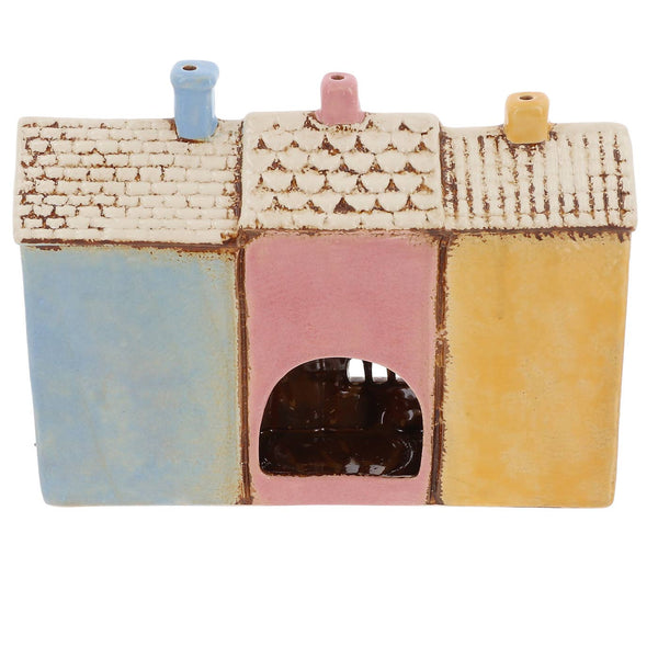Village Pottery Row Of Shops Tealight