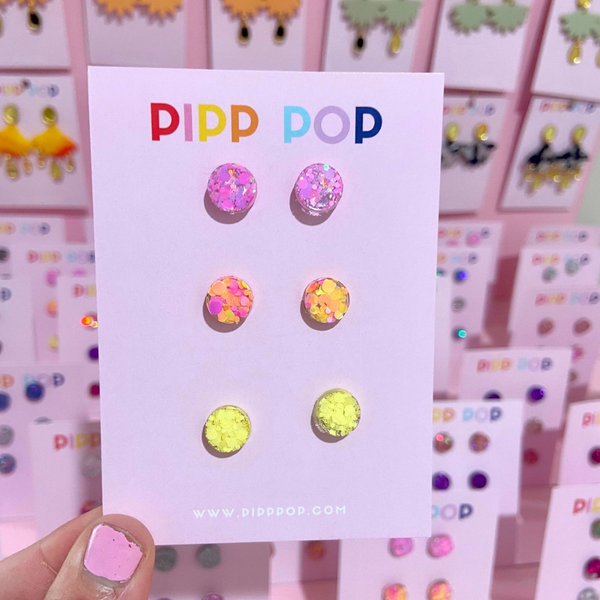 Earrings - Glitter Stud Pack PGP