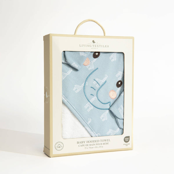 Hooded Towel- Elephant - Wild Safari HTE
