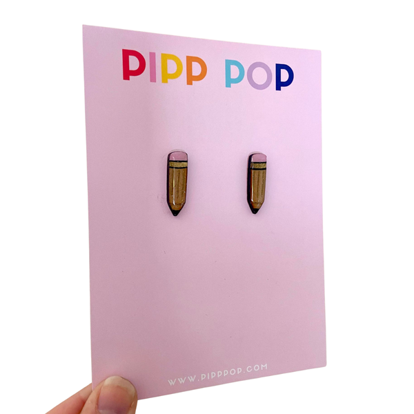 Earrings - Teacher Pencil Stud Earrings PPT