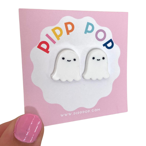 Earrings - Halloween Ghost Studs PPHS
