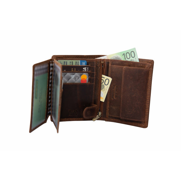 RFID Leather Wallet Melton - Sandel GWW