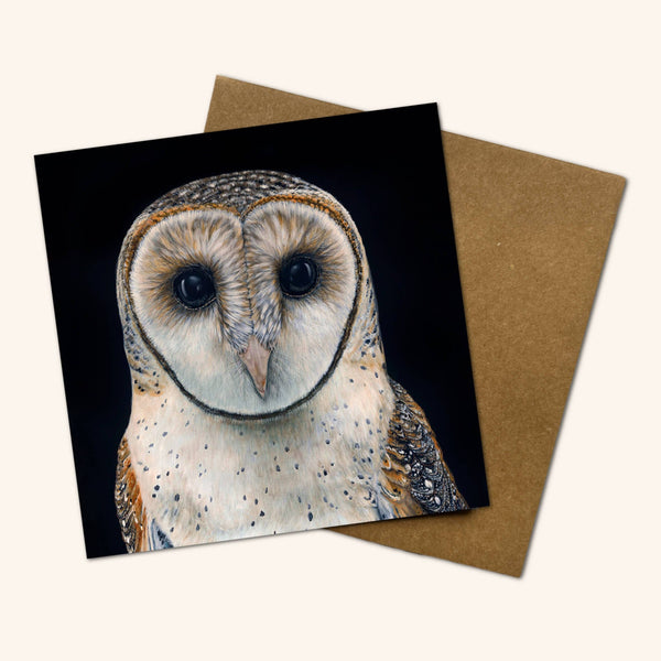 Faith the Australian Masked Owl Greeting Card FMO