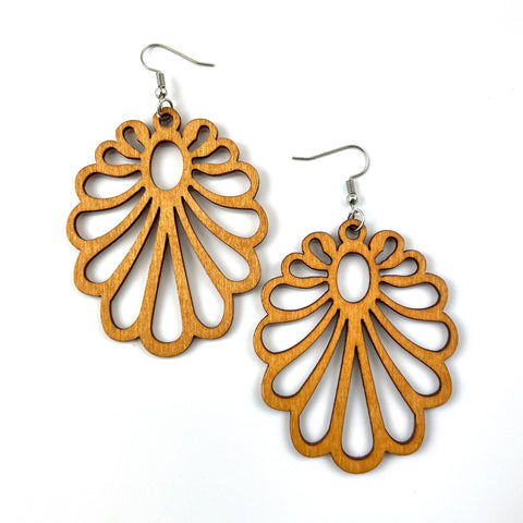 Earrings - Timber Earrings | Lightweight Boho Statement Drops SBCT