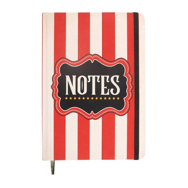 Red Circus Stripe A5 Notebook CNB