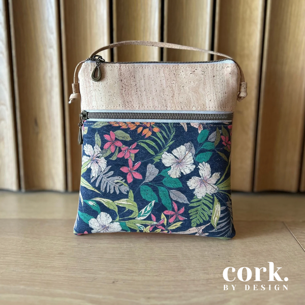 Sabrina Cork Crossbody Bag - Midnight SCB